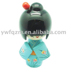 Holzfarbe Kokeshi Puppe Reise Souvenir